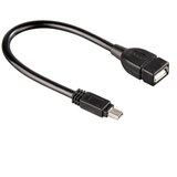 Hama usb kabl, mini usb-b muški na usb-a ženski, 10cm Cene