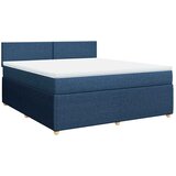  Krevet s oprugama i madracem plavi 180x200 cm od tkanine | shoptok.hr