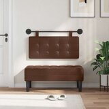  Držeće uzglavlje Zidne Smeđa 100 x 55 x 5 cm Lažna koža - Smeđa 90 cm bez LED | shoptok.hr