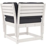vidaXL 5-dijelni set vrtnih sofa s jastucima bijeli masivna borovina | shoptok.hr