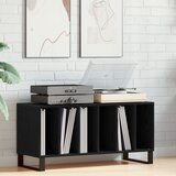 vidaXL Škatla za albume Črna hrast 100x38x48 cm Inženirski les, (22009762) | Shoptok.si
