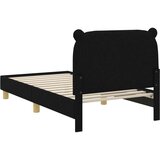  Otroški posteljni okvir z vznožjem Črna 80 x 160 cm blago, (5000104705) | Shoptok.si