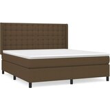  The Living Store Box spring postelja z vzmetnico temno rjava 160x200 cm blago - Box Spring Postelja, (21496663) | Shoptok.si