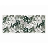 Oyo Concept Belo-zelena pralna preproga 80x150 cm Monstera –