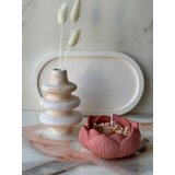 Aberto Design Set Betonskih sveća 33ST, Belo-rozi | ePonuda.com