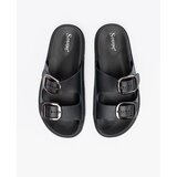 SEASTAR Black flip-flops with silver buckles | shoptok.hr