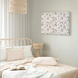  Slika - Rainbows After the Storm - Rainbows of Various Sizes in Pastel Hues Among Rain Clouds in a Gray-Blue Shade 30x20 Akustič | shoptok.hr