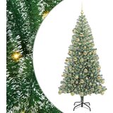 vidaXL Umjetno božično drevo s snežno obloženimi vejicami in LED lučko | Shoptok.si