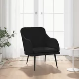  Fotelja crna 63 x 76 x 80 cm baršunasta