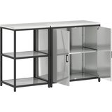  Kuhinjski set za pohranu HATTEM 2 pcs Srebrna Pocinčani čelik | shoptok.hr