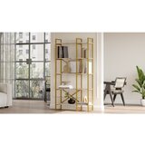 Kalune Design VG4-GE Bela Mermerna Zlatna Polica za knjige | ePonuda.com