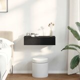  Zidna polica s ladicama crna 60x26,5x15 cm izrađeno drvo | Eponuda.com