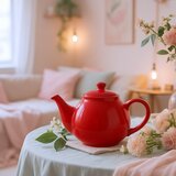 Maxwell williams Čajnik za poparke Olde English 650ml / rdeč / porcelan, (5000200260) | Shoptok.si