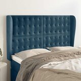  Uzglavlje s ušima tamnoplavo 147x23x118/128 cm baršunasto | shoptok.hr