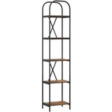 vidaXL Polica Dimljeni hrast 40 x 30 x 183 cm Konstruirano drvo | shoptok.hr
