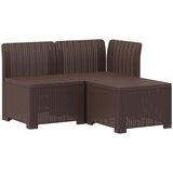  Dvosjedni vrtni sofa s jastucima u ratan izgledu PP Smeđa | shoptok.hr