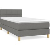 Maison Chic Box spring postelja - Vzmetna postelja z vzmetnico temno siva 100x200 cm blago SL19326, (21893459) Cene