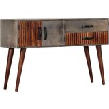  Konzolni stol sivi 120 x 35 x 75 cm grubo masivno drvo manga | shoptok.hr
