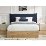 Bobochic Paris Plavi podstavljeni tapecirani/od iverice bračni krevet s prostorom za odlaganje s podnicom 180x200 cm Charlie – | shoptok.hr