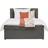 P & B POSTELJA Z VZMETNICO x , les, tekstil temno siva | Shoptok.si