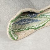 Flair Rugs zelen ročno tkan volnen tekač 60x230 cm bryony shaped floral – | Shoptok.si