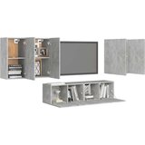  6-dijelni set TV ormarića siva boja betona od iverice | shoptok.hr