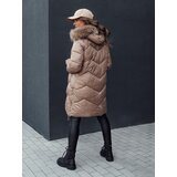 DStreet Kurtka zimowa damska pikowana LAGOON kamelowa | Shoptok.si