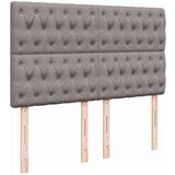 vidaXL Otomanski posteljni okvir z vzmetnico taupe 140x200 cm blago | Shoptok.si
