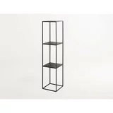 Custom Form crna metalna biblioteka Tensio, visina 140 cm