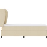 Box Spring Krevet s Dušekom - Krem 80x200 cm Tkanina | shoptok.hr