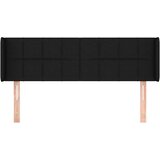  Uzglavlje s ušima crni 147x16x78/88 cm od tkanine | shoptok.hr