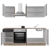 Flex-Well Kuhinjski Blok Capri, Črna, Hrast | Shoptok.si