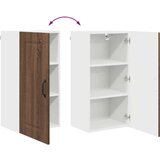 vidaXL Stenska kuhinjska omarica s polico Rjav hrast 40 x 31 x 80 cm | Shoptok.si