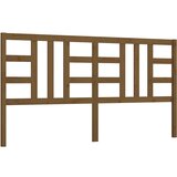 Maison Chic posteljno vzglavje - vzglavna omarica - nočna omarica medeno rjavo 206x4x100 cm trdna borovina, (21707561) | Shoptok.si