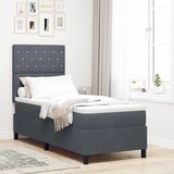  LED Box Spring Krevet s madracem Tamno siva 80 x 200 cm tkanina | Eponuda.ba