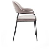 Unique Furniture Bež blagovaonska stolica s naslonima za ruke Kindersley – | shoptok.hr