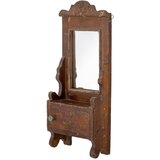 Bloomingville Stensko ogledalo z lesenim okvirjem 17,5x43 cm Sehar – | Shoptok.si