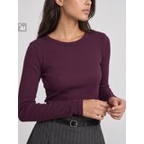 Sinsay Pamučna rebrasta majica dugih rukava | shoptok.hr