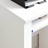  Stol s kotačićima Bijelo 91 x 50 x 77 cm Konstruirano drvo | shoptok.hr