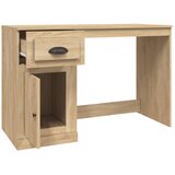  Radni stol s ladicom boja hrasta 115x50x75 cm konstruirano drvo | shoptok.hr