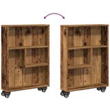  Uska kolica za pohranu boja drva 48x13x68 cm konstruirano drvo | shoptok.hr