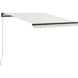  Tenda na ručno uvlačenje s LED svjetlima 300 x 250 cm krem | shoptok.hr