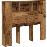 vidaXL Uzglavni ormarić staro drvo 120x19x104,5 cm konstruirano drvo | shoptok.hr