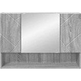  Ogledalo ormar Siva Sonoma 80 x 17 x 55 cm Konstruirano drvo | shoptok.hr