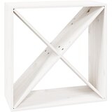 Ormarić za vino bijeli 62 x 25 x 62 cm od masivne borovine | Eponuda.com