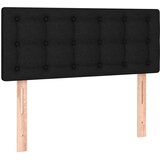 Box spring postelja z vzmetnico črn 90x190 cm blago, (20723654) | Shoptok.si
