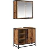 vidaXL set namještaja za kupaonicu 2 pcs staro drvo 65 x 33 x 60 cm | shoptok.hr