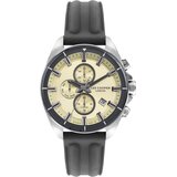 Lee Cooper Muški ručni sat, Kvarcni mehanizam, 46mm, Žuto kućište, Sivi, LC07881.346 | Eponuda.com