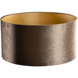 QAZQA Velours lampenkap bruin met gouden binnenkant 50/50/25 Cene