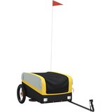 Prikolica za bicikl crno-žuta 30 kg željezna | shoptok.hr